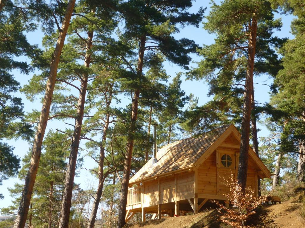 Cabane Lodge Domaine Du Lac Chambon Murol Camera foto